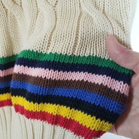 Rowing Blazers for Target croquet rainbow cableknit sweater - Picture 8 of 12